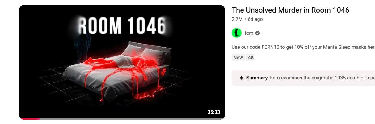 The Unsolved Murder in Room 1046